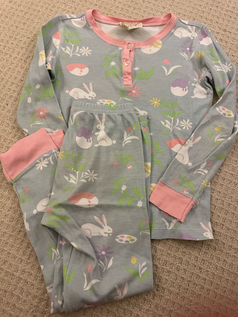 The Beaufort Bonnet Company  bunny print pajamas